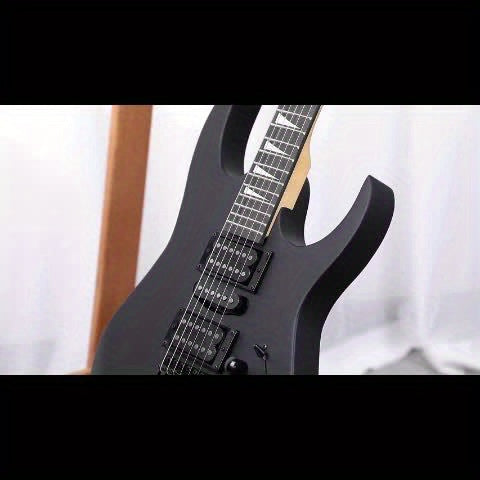 [Electric Guitar Amp Set] Black Flame Electric Guitar And Amp Set - Closed Dual - Dual Pickups, Techwood Fingerboard - Includes Gig Bag, Strap And Additions