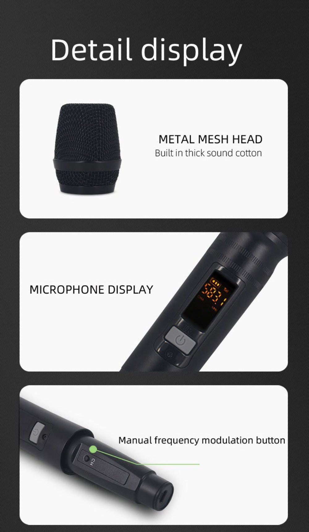 Audio Mixer, Wireless, USB, High-Quality, 4-Channel, UHF for Live Sound