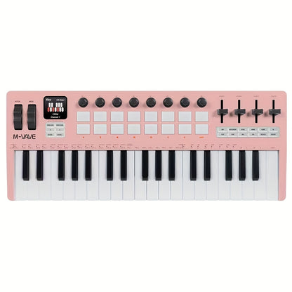M-VAVE SMK37PRO Professional MIDI Keyboard, 37-Key Wireless Wireless Music Arrangement And Production Synthesizer