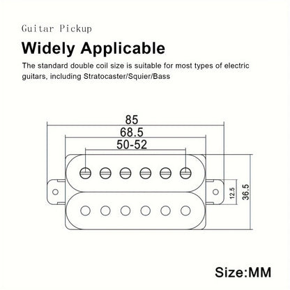 Guitar Replacement Part, High-Performance, Black, Humbucker for Guitar Repair