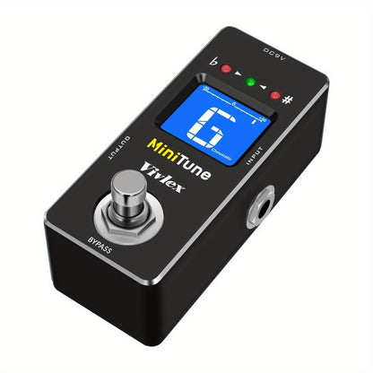 Chromatic Instrument Tuner, True Bypass, Tuner Pedal, Guitar for Guitar and Bass Tuning