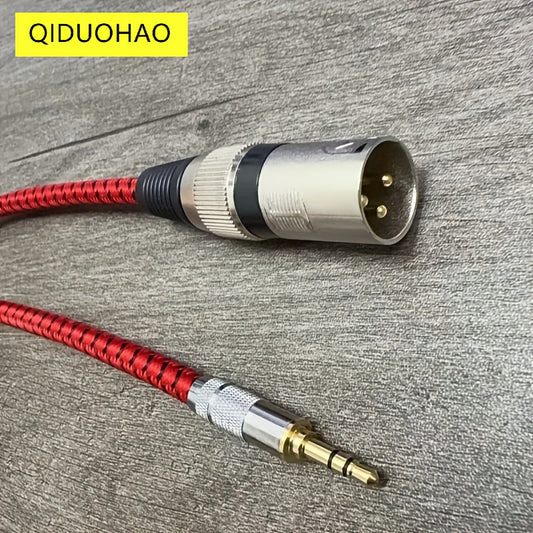 High-Quality 3.5Mm to XLR Male Audio Cable, Suitable for Smartphones, Computers, Sound Cards, Microphones, And Speakers - Durable Round Design with Soft Board Connectors