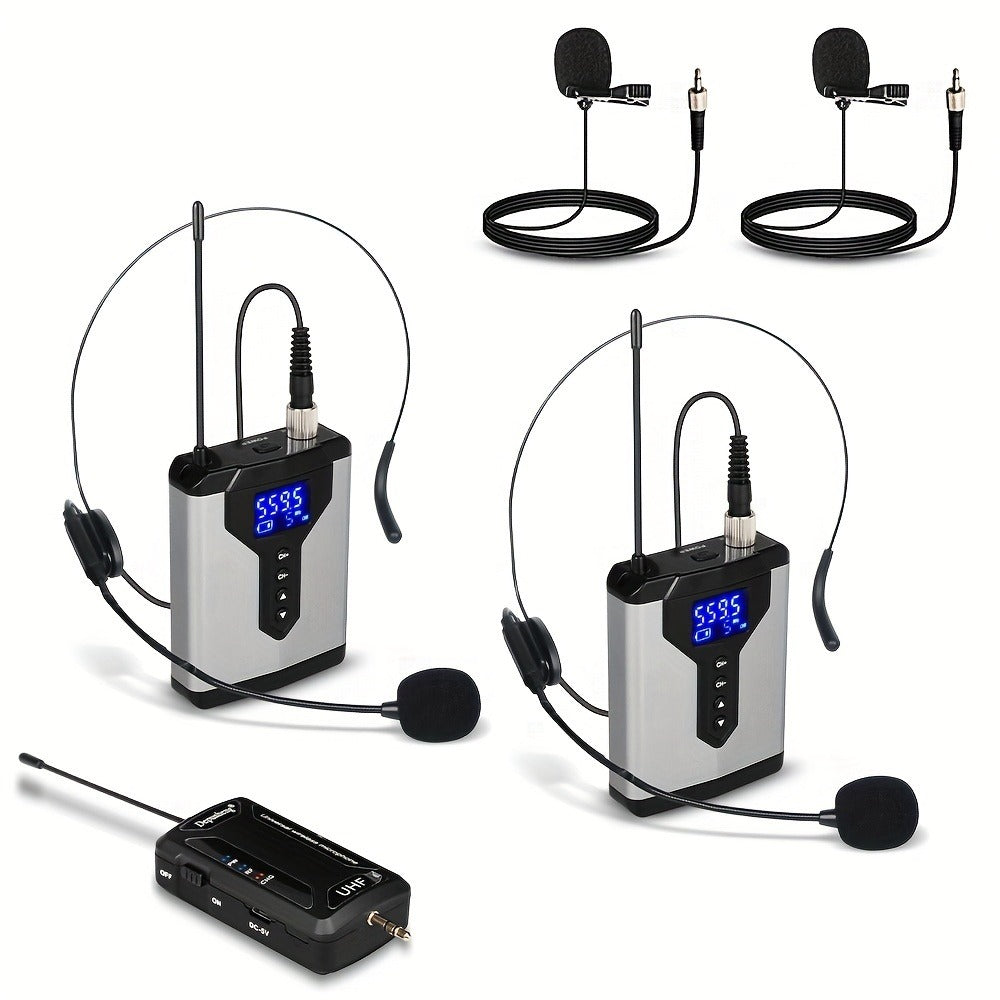 Audio Mixer, Rechargeable, Wireless, DEPUSHENG, Lavalier for Live Sound