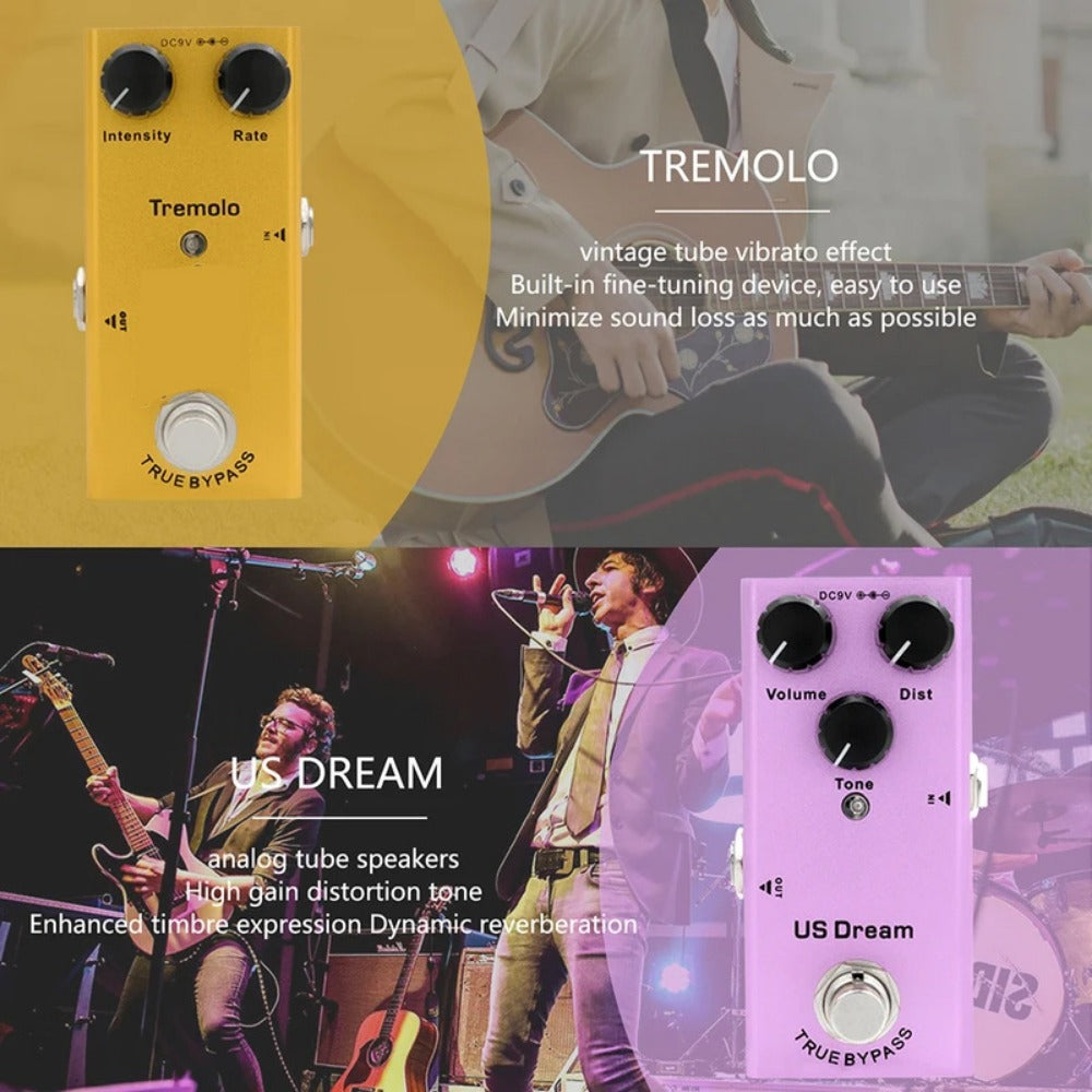Guitar Multi-Effects Processor, Multiple, Easy, Adjust for Guitar Or Bass Tone Shaping