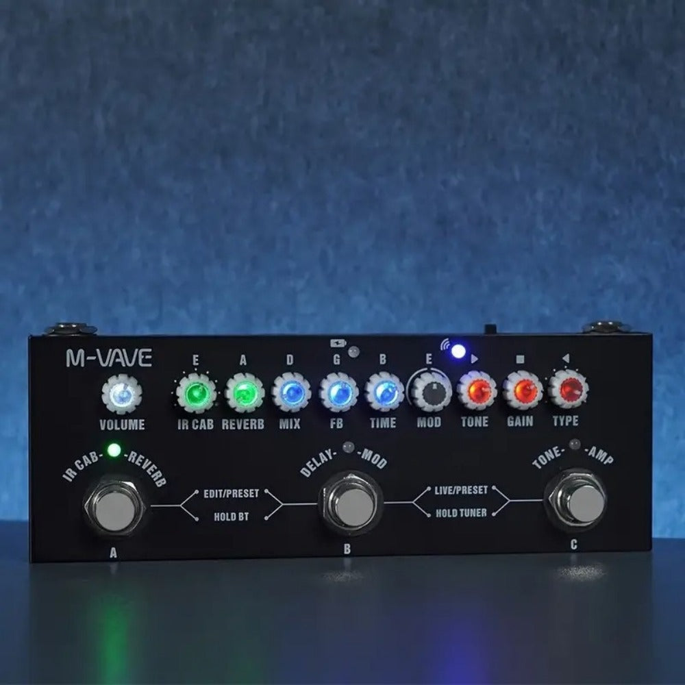 Guitar Multi-Effects Processor, Wireless, USB, M-VAVE for Guitar Or Bass Tone Shaping