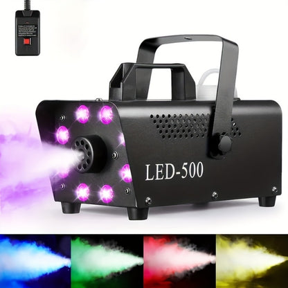 Stage Fog Machine, Remote Control, Dynamic, LED, Colors for Stage and Party Lighting