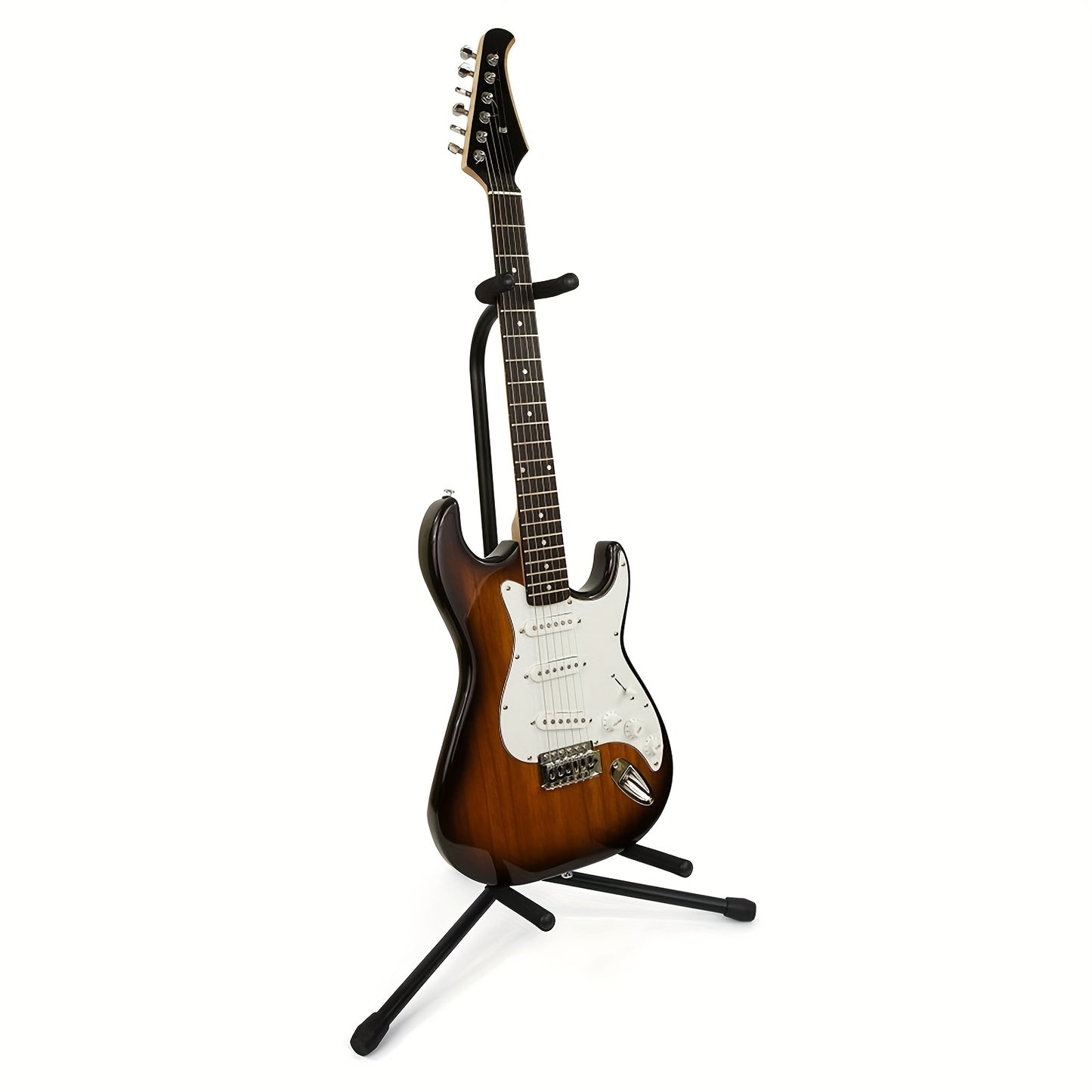 Foldable Iron Guitar Stand for Acoustic, Electric Guitar, Bass, Ukulele, Banjo - Musical Instrument Support Rack