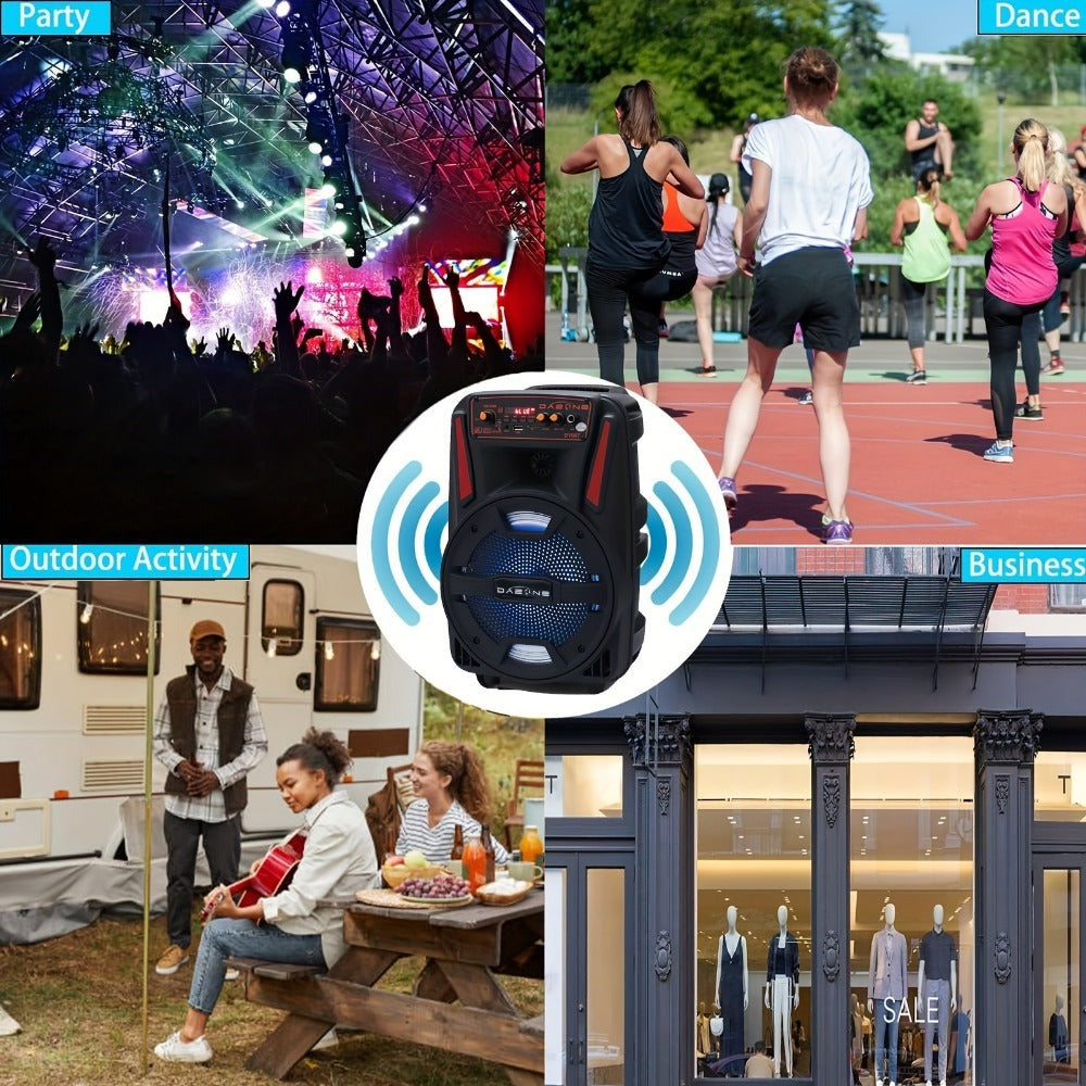 Portable PA Speaker, Remote Control, Wireless, Indoor/Outdoor for Parties and Karaoke