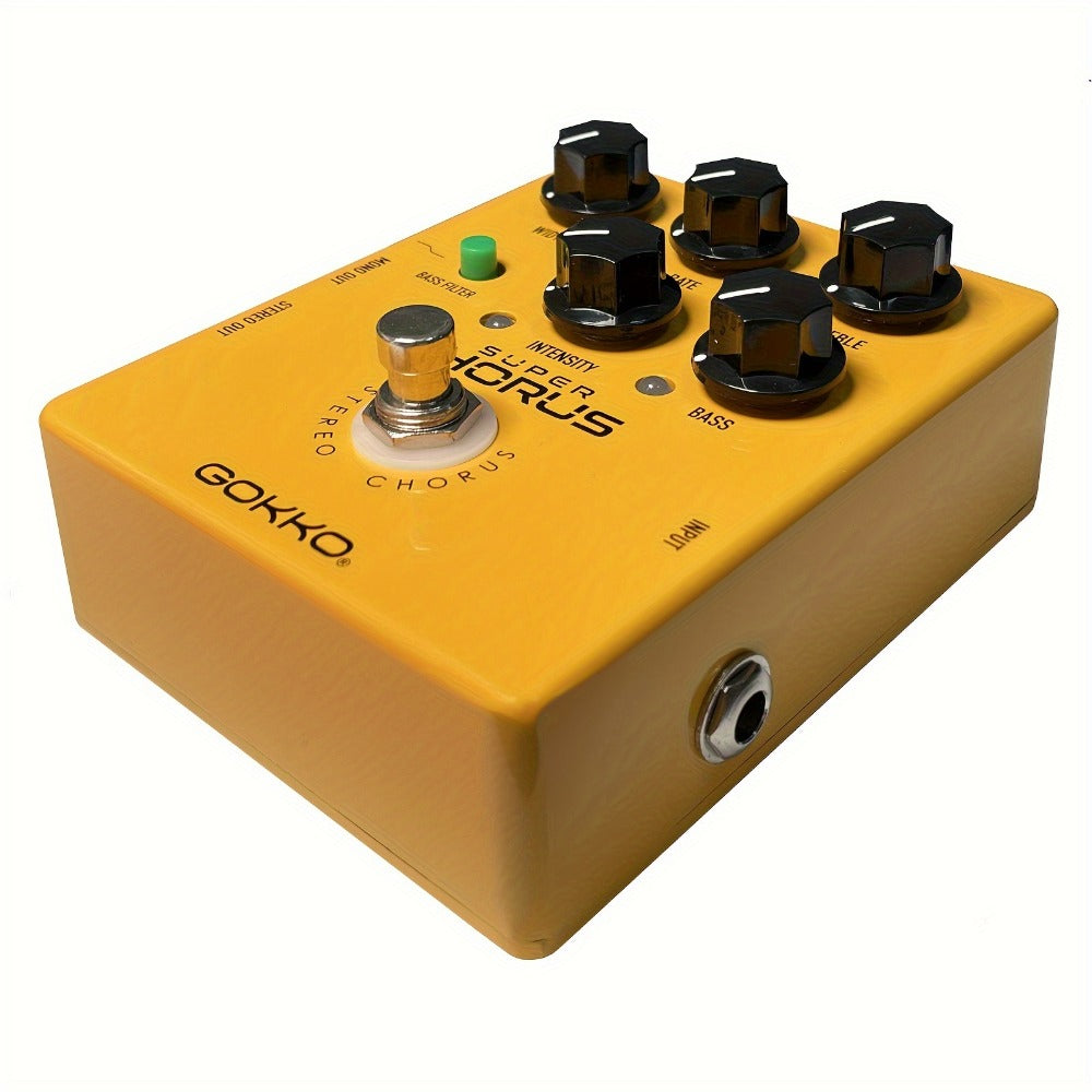 Guitar Effects Pedal, Adjustable, Stereo, Super for Electric Guitar Or Bass Tone Shaping