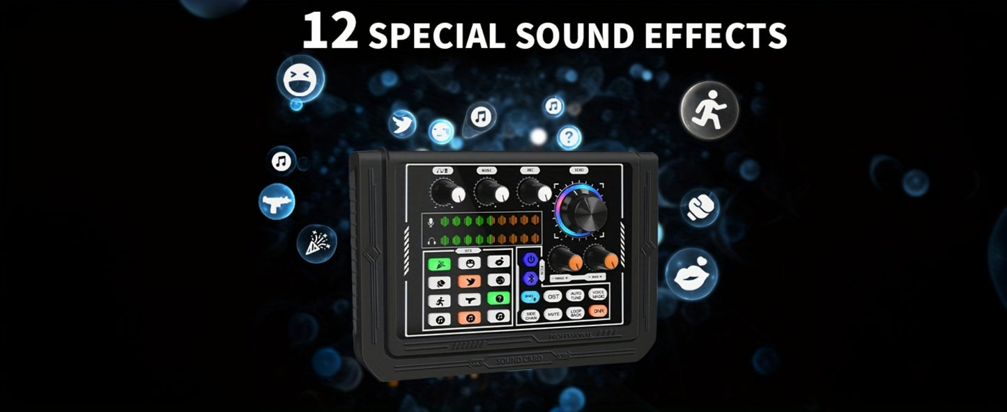USB Audio Interface, Rechargeable, USB, Hayner-Seek, Podcast for Recording and Streaming