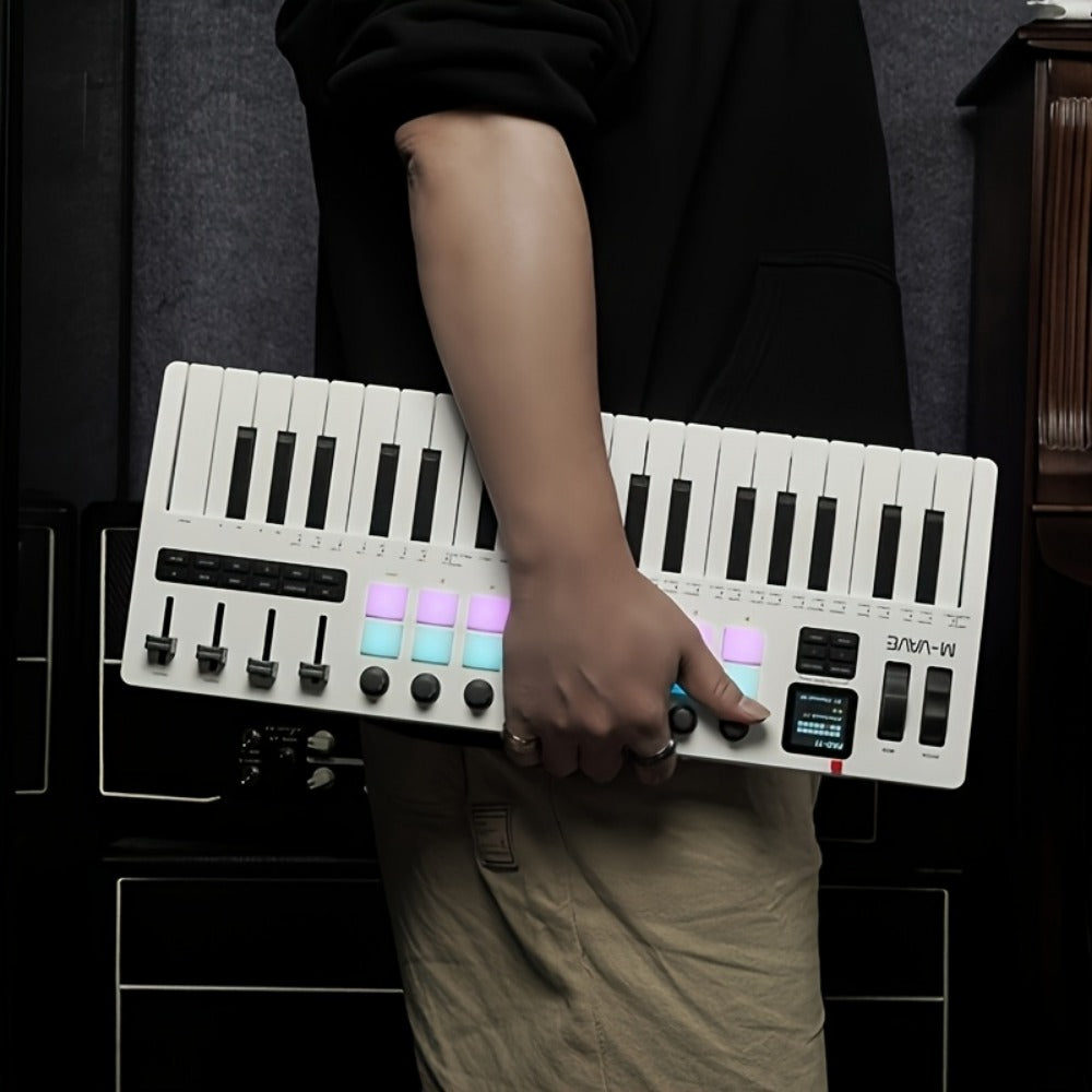 MIDI Keyboard Controller, Portable, 37 Keys, M-VAVE, SMK-37, Pro for Music Production