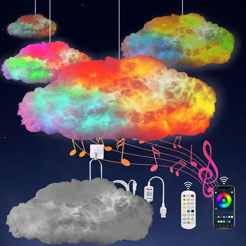 LED Stage Light, RGB, Wireless, Thunder, Cloud, DIY for Stage and Party Lighting