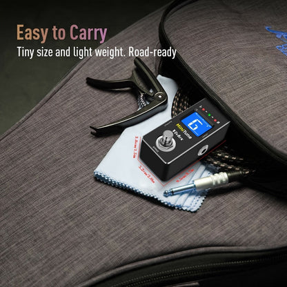 Chromatic Instrument Tuner, True Bypass, Tuner Pedal, Guitar for Guitar and Bass Tuning