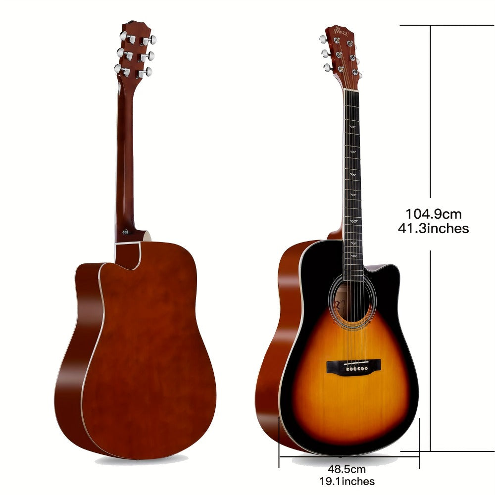 Acoustic Guitar, WINZZ, TG-A4, 41-Inch for Lessons and Practice