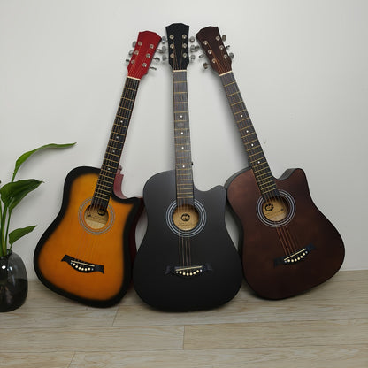 38-Inch Matte Acoustic Guitar Kit with Gig Bag and Accessories