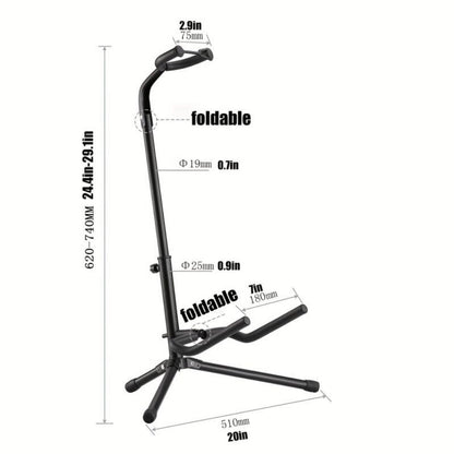 Guitar Stand, Adjustable, Removable, Ergonomic for Holding And Displaying Guitars