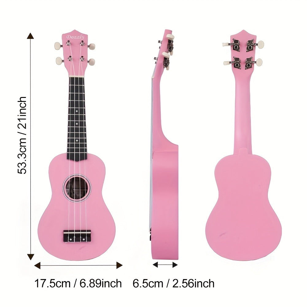 Soprano Ukulele, Beginner, Kit, Guitar for Lessons and Practice