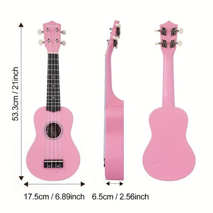 Soprano Ukulele, Beginner, Kit, Guitar for Lessons and Practice
