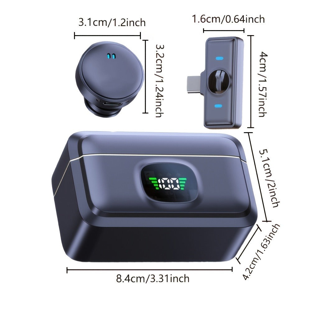 Recording Microphone, Bluetooth, 2.4 GHz Wireless for Recording and Streaming
