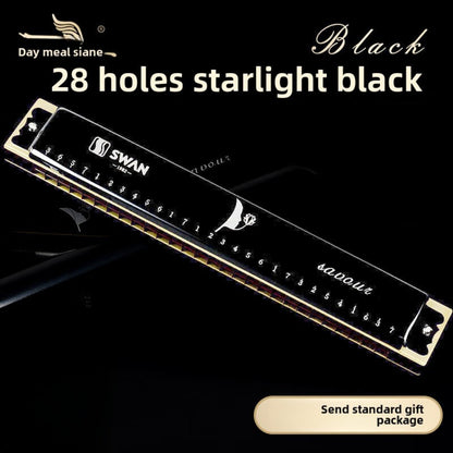 Blues Harmonica, SWAN, 28-Hole, Chromatic for Blues Practice
