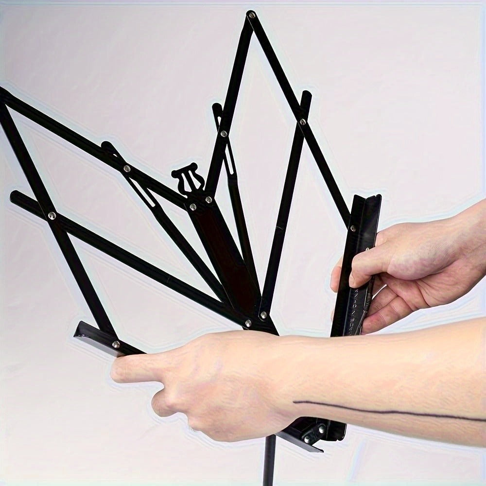 Folding Music Stand, Portable, Foldable, 2-in-1 for Holding Sheet Music For Lessons