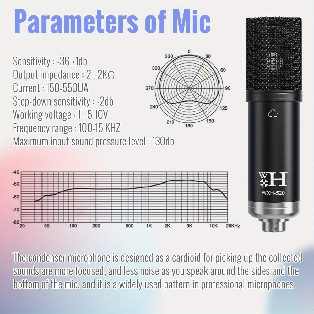 USB Audio Interface, 48 volts, Wireless, USB-C, Podcast, Equipment for Recording