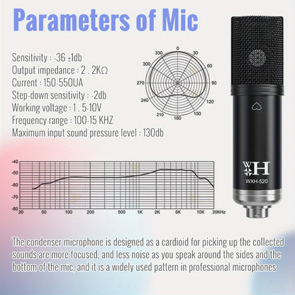 USB Audio Interface, 48 volts, Wireless, USB-C, Podcast, Equipment for Recording