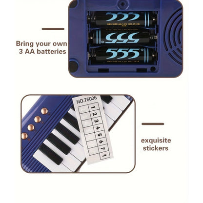 Mini Piano Keyboard, Portable, 15 Keys, Music for Basic Music Play And Portable Beginner