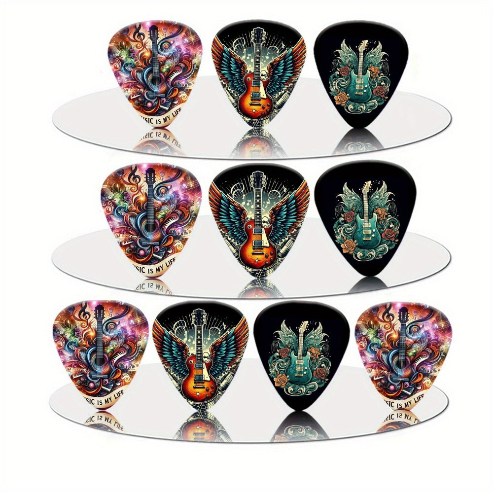 Guitar Pick Set, 1.0mm, 50pcs, 50pcs/box, Random, Band for Practice and Performance
