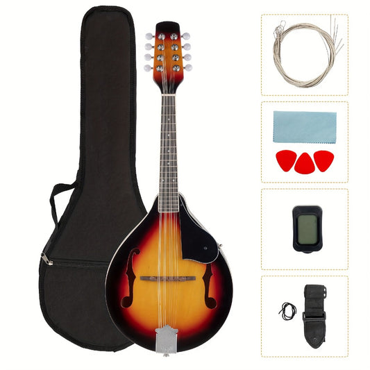 A-Type with Pickguard and Cotton Bag Maple Mandolin Sunset Color