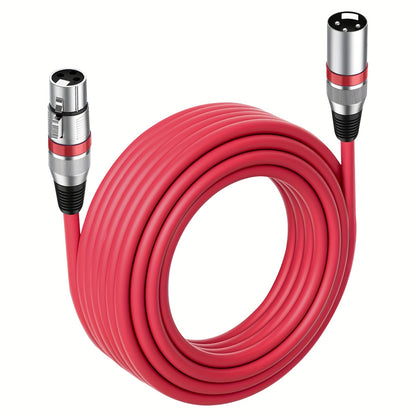 1pc 236. 22 Inch Microphone Cable, Audio Connection Cable, New Color Copper Alloy Head Large Three-Core Balance Gun Atoc Mixer Audio Connection Cable