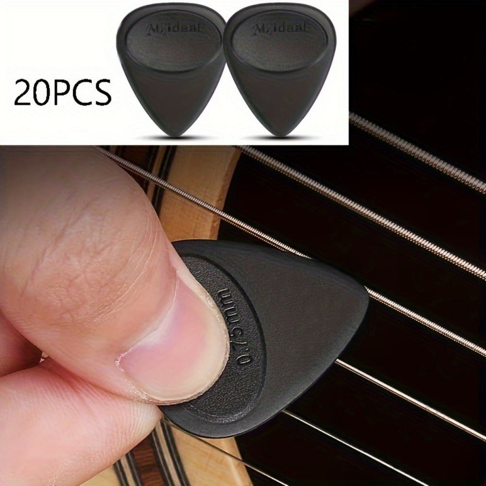 Guitar Pick Set, 20pcs, 0.7mm, Non-slip, Picks for Practice and Performance