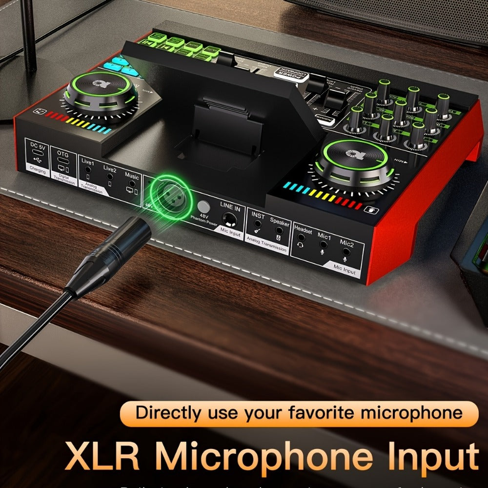Audio Mixer, USB, Stereo, Sound, Board, Console for Live Sound