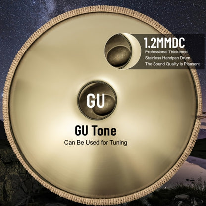 Hand Drum, 440Hz, 22 Inch, Notes, Handpan for Rhythm Practice