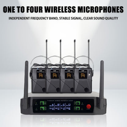 Recording Microphone, Wireless, Four-channel, Handheld for Recording and Streaming