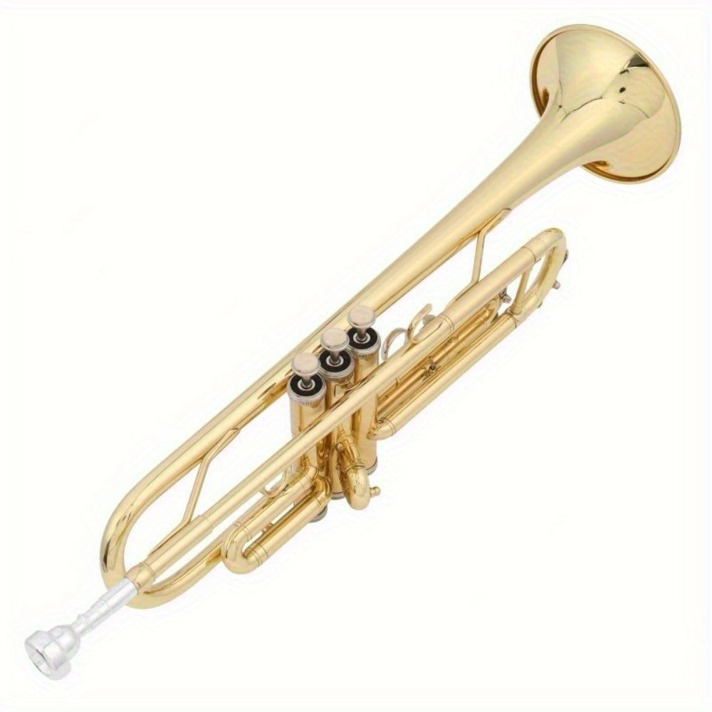 B-Flat Trumpet, 0.08mm, 8.7 cm, Ideal, Beginner, Musicians for School Band
