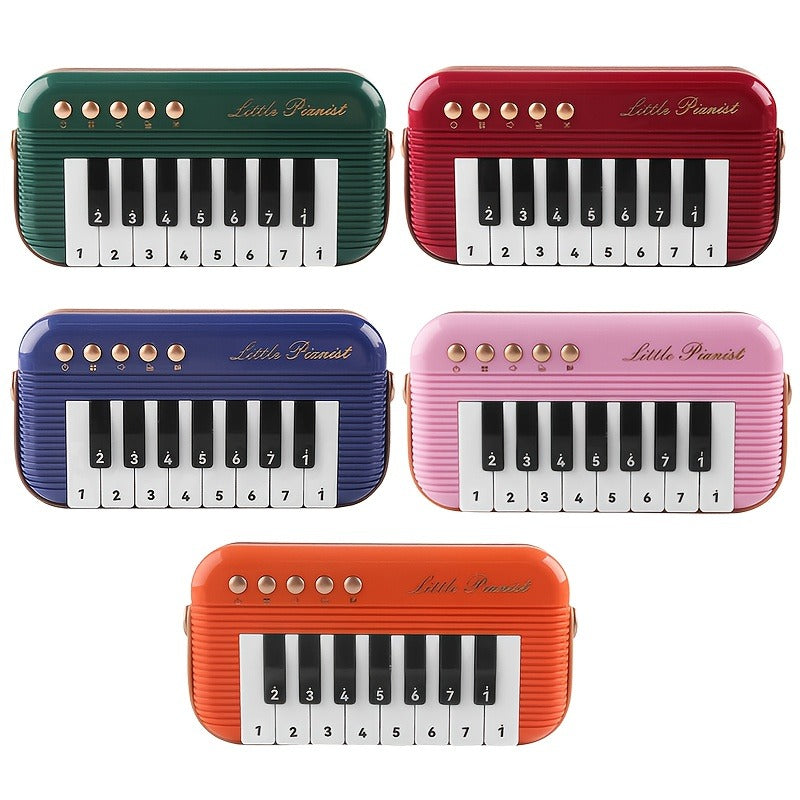 Mini Music Piano Keyboard, Portable Pocket-Sized Electronic Keyboard Ideal For Piano Practice And Learning 15 Keys Premium, Elegant Design Perfect As A Birthday Gift, New Year Gift, Or Holiday Present For Friends