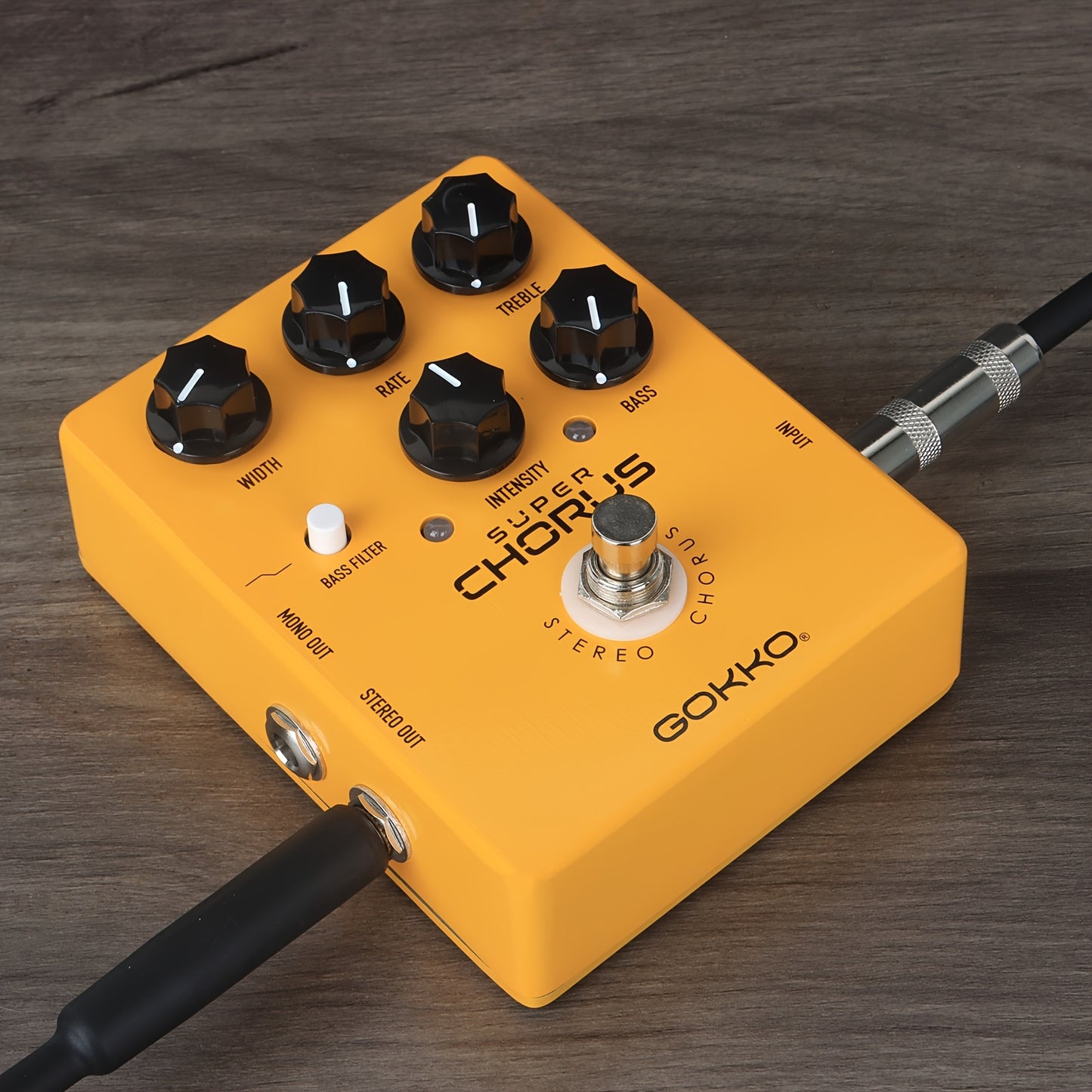 GOKKO Chorus Pedal Multiple Chorus Effects Semi-Analog Circuit from Surreal Deep Tone for Electric Guitar (GK-65)