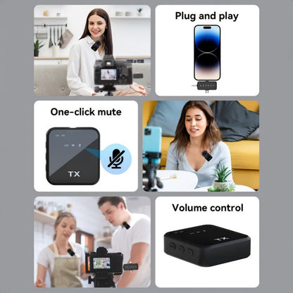 Recording Microphone, Wireless, Portable, Lavalier for Recording and Streaming