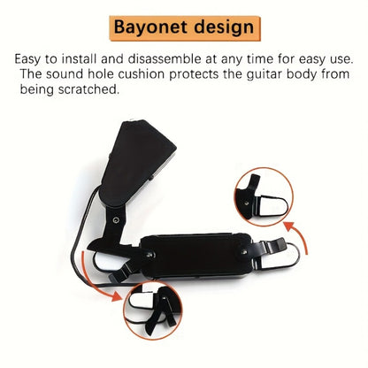 Acoustic Guitar Soundhole Pickup with Volume, Tone and 3-Meter Cable