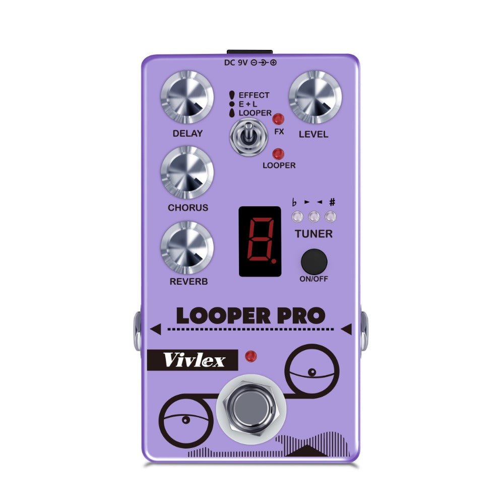Guitar Effects Pedal, Looper Pro, True Bypass, Looper, Pro for Electric Guitar Or Bass