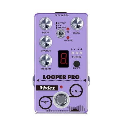 Guitar Effects Pedal, Looper Pro, True Bypass, Looper, Pro for Electric Guitar Or Bass