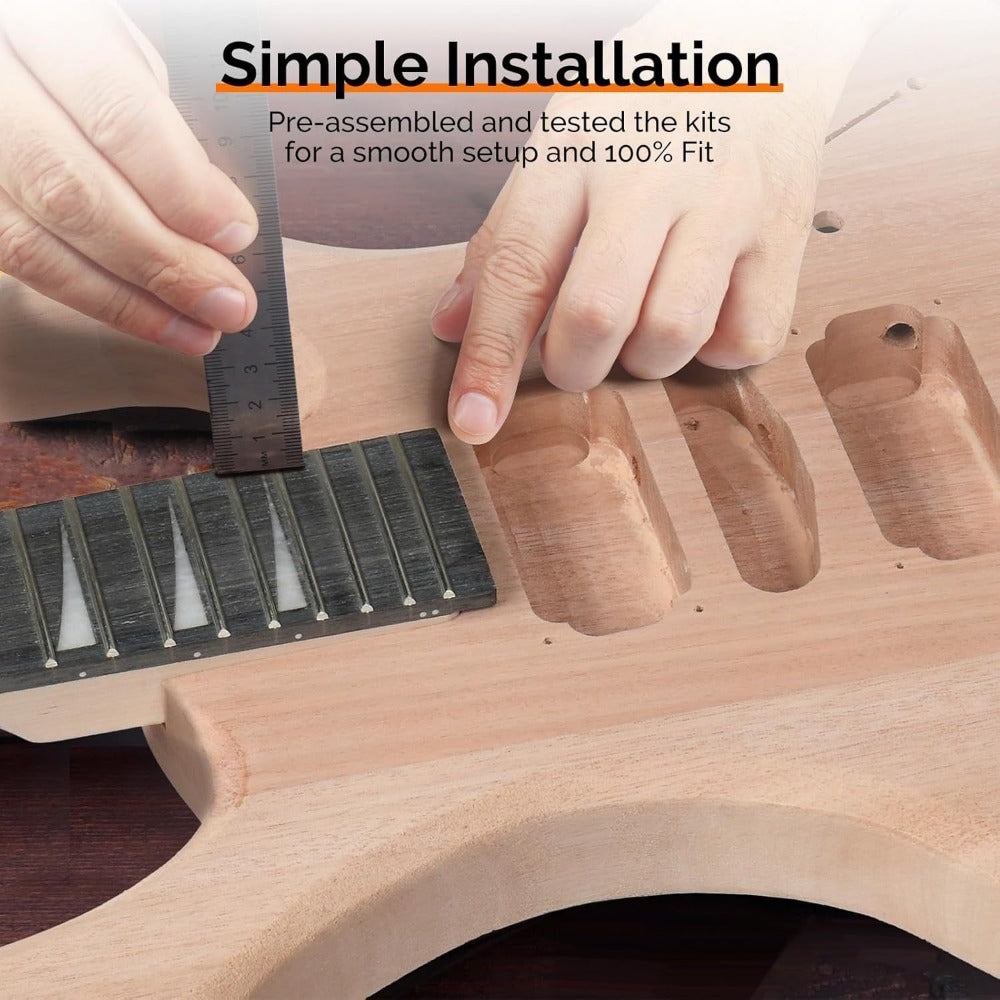 Electric Guitar, Glarry, DIY, Kit for Lessons and Practice for Home Practice, Rehearsal