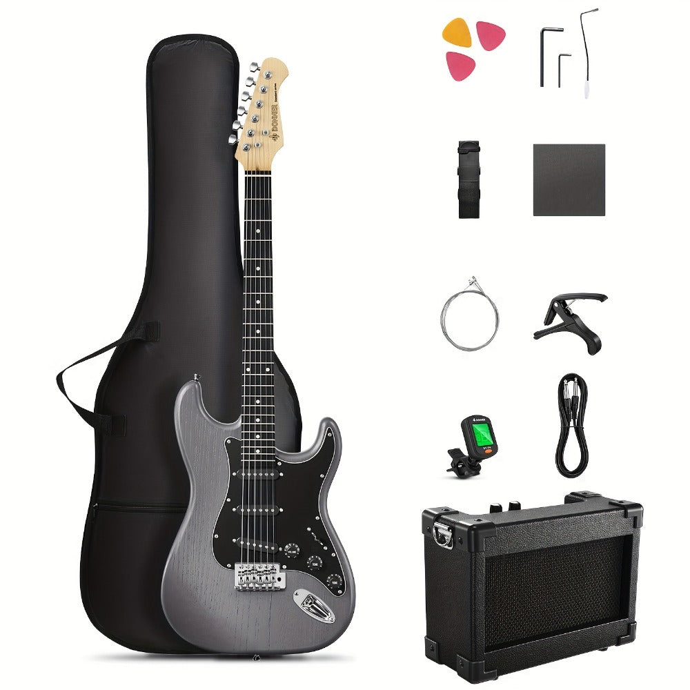 DST-80 Full Size Electric Guitar Kit with SSS Pickups and Amplifier
