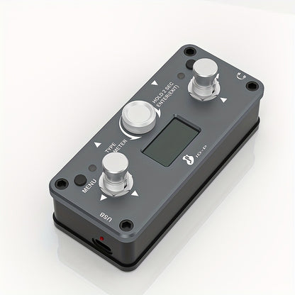 Compact Rechargeable Guitar Effects Pedal Featuring 16 User Modes And 15 Different Effects