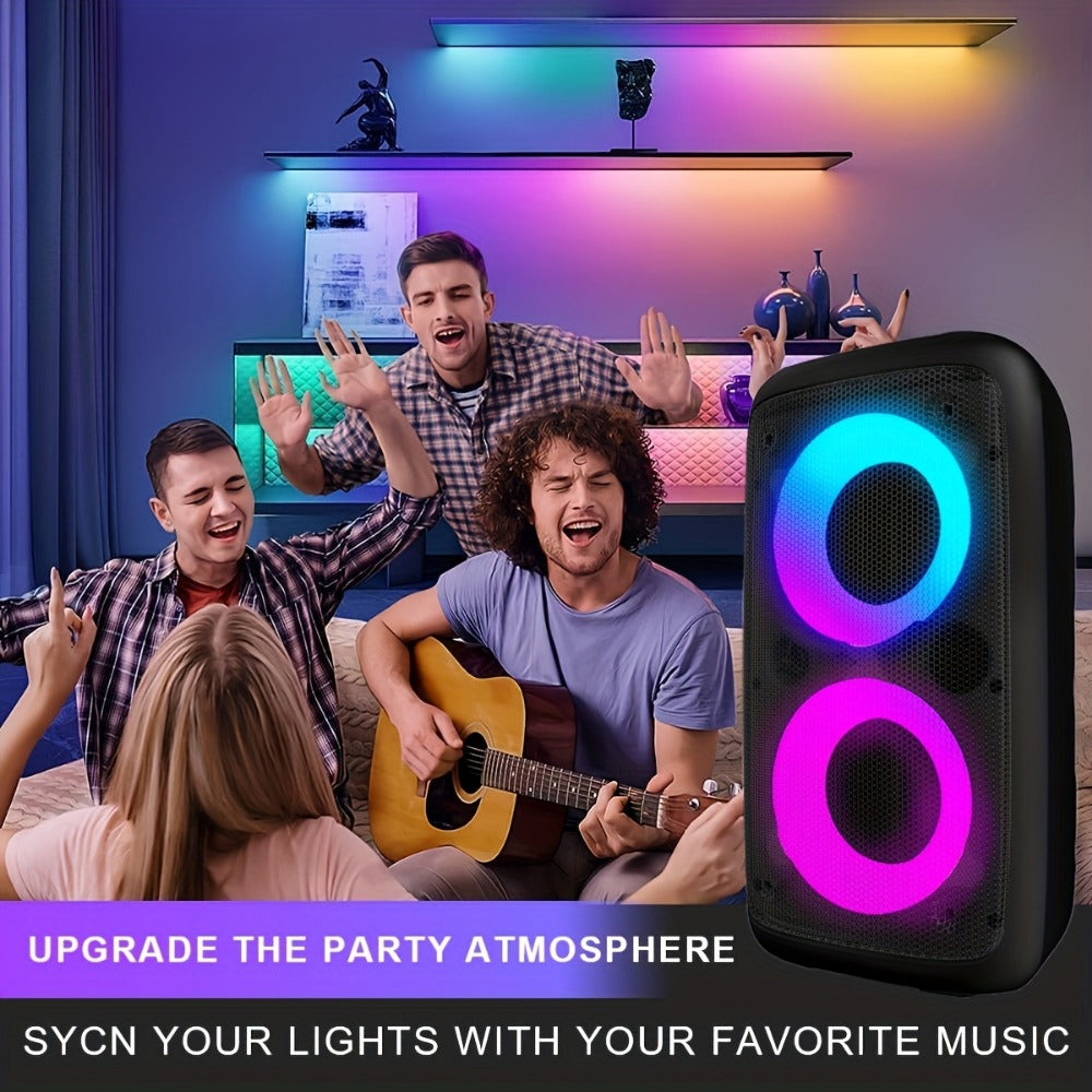 Portable PA Speaker, Karaoke Party, RGB, Wireless, Karaoke, Party for Parties and Karaoke