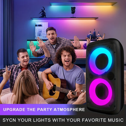 Portable PA Speaker, Karaoke Party, RGB, Wireless, Karaoke, Party for Parties and Karaoke