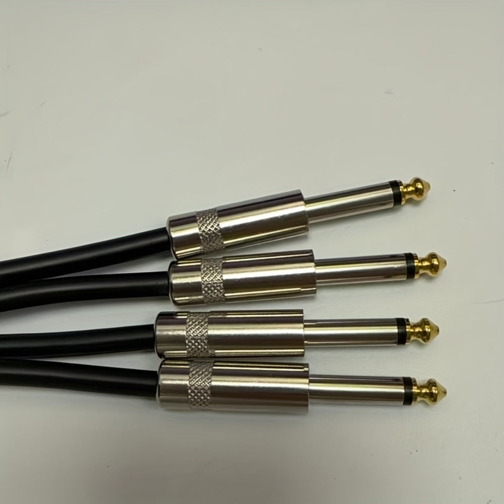 Dual 1/4-Inch TS Audio Cable for Speakers, Amplifiers, Mixers and Recorders