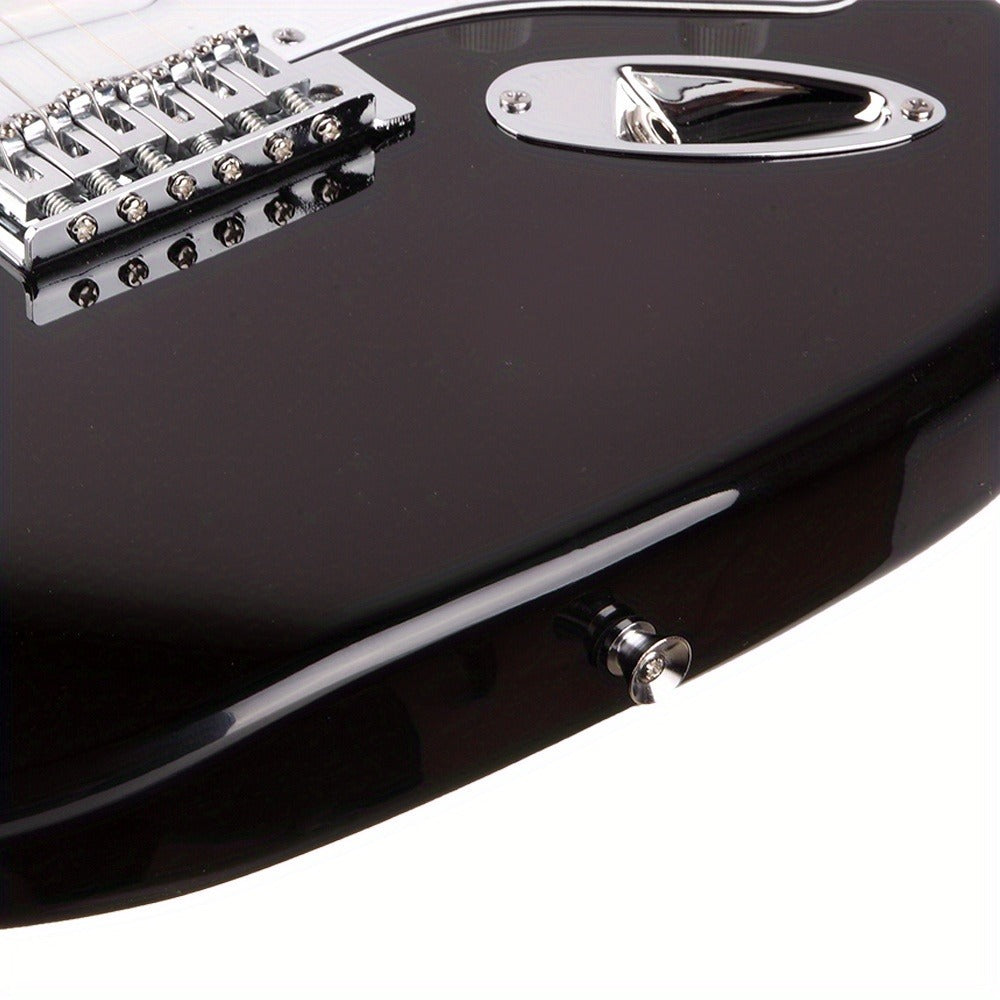 Electric Guitar, Adjustable, Rosewood, Fingerboard, Black for Lessons and Practice