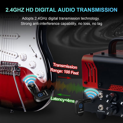 Wireless Instrument System, 100Ft, 2.4 GHz Wireless for Wireless Connection Between A